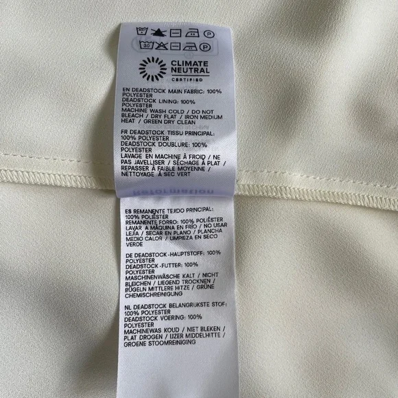 NWT Reformation Charee Dress Eggshell Ivory Off Shoulder Bridal | US 2 UK 6 - Picture 11 of 14